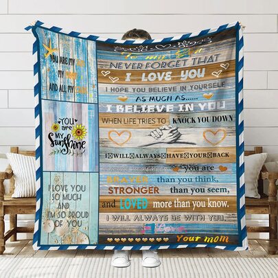 Slogan Graphic Blanket