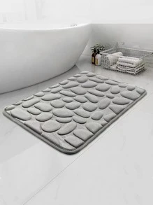1pc Stone Pattern Anti-Slip Bath Rug Home Bathroom Decor Floor Carpet Outdoor Rug Door Mat Summer - Grey - View 5