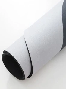 1pc Letter Graphic Bathroom Rug - Blue - View 4