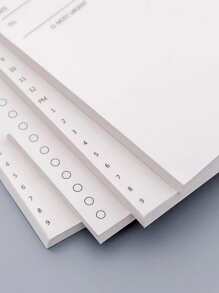 1入組字母圖形記事本適合學生辦公室簡單便攜式記事本 - 黑與白 - 查看 3