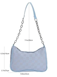 Bolso hobo en relieve geométrico