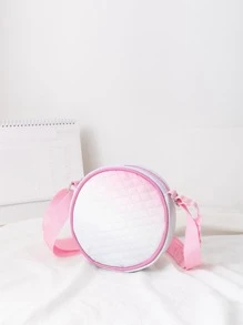 Girls Ombre Contrast Binding Circle Bag - Multicolor - View 1