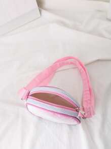 Girls Ombre Contrast Binding Circle Bag - Multicolor - View 2