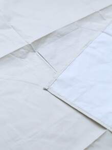 1入組彩虹刺繡極簡防水圍裙 - 黑色 - 查看 5