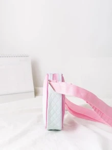 Girls Ombre Contrast Binding Circle Bag - Multicolor - View 3