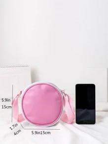 Girls Ombre Contrast Binding Circle Bag - Multicolor - View 4