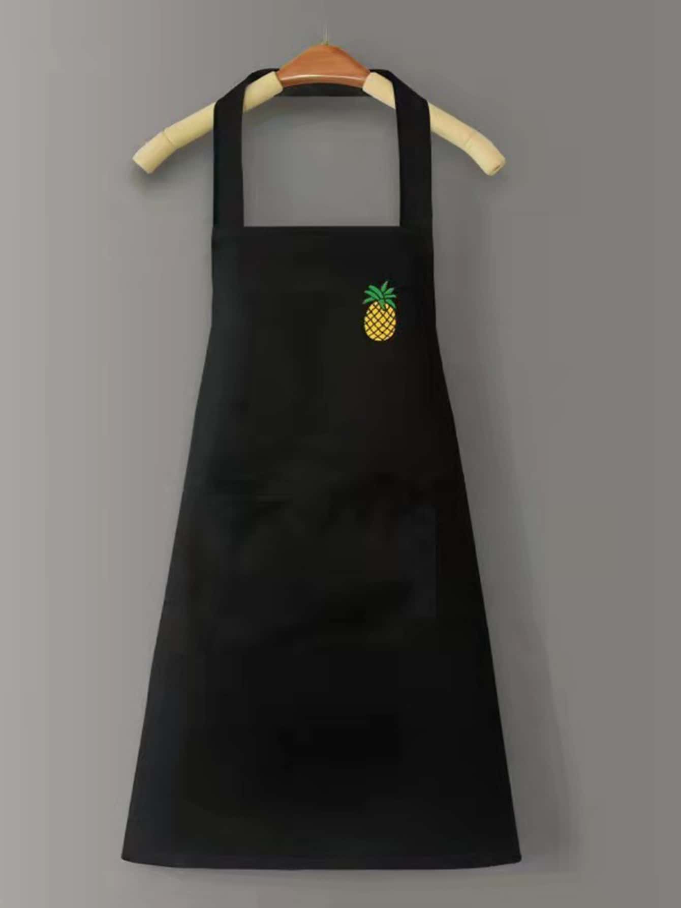 1入組卡通仙人掌彩虹圍裙 - 黑色 - 查看 1