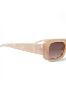 Gafas de sol con marco cuadrado para vacaciones en la playa, al aire libre, y viajes - Albaricoque - Ver 4