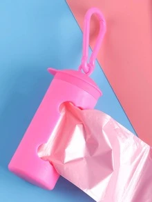 1入組骨形狀寵物便便袋分配器 - 玫紅色 - 查看 4