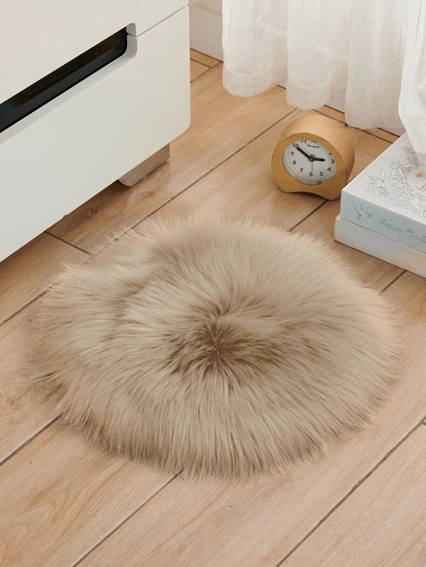 1pc Round Plush Rug, Modern Acrylic Floor Carpet For Home SHEIN USA