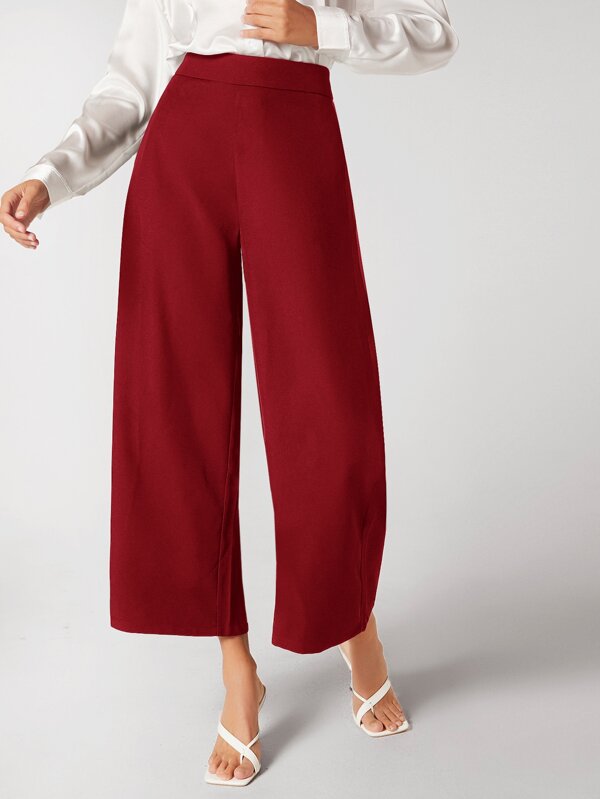 SHEIN BIZwear Seam Front Cropped Pants SHEIN USA