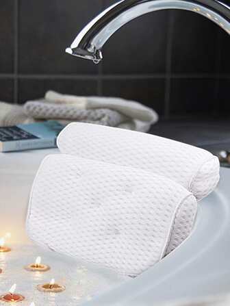 1入組素色浴缸枕頭