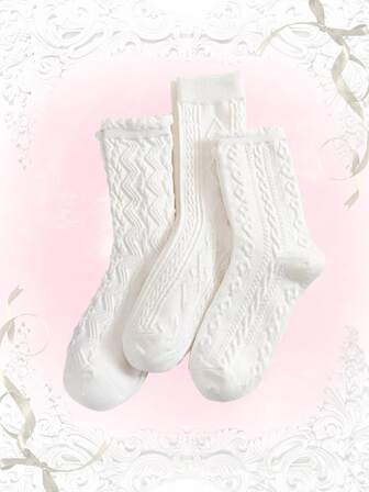 Sweetness جوارب رياضي بلون موحد 3 ازواج