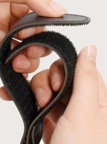 2pcs Black Leather Baby Stroller Hooks - Black - View 5