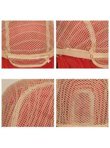 Peluca roja larga y recta para mujeres, importada y sintética para cosplay y disfraces - Rojo - Ver 7