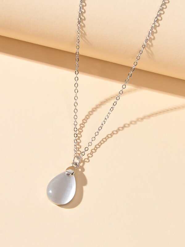 Waterdrop Charm Necklace SHEIN USA