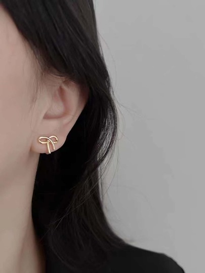 Bow Decor Clip On Earrings Valentines,Mom,Mother,Mother's Day,Gift