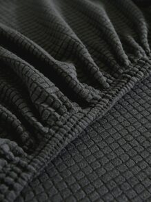 1入組素色防滑沙發座墊套 - 黑色 - 查看 7