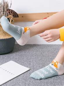 5pairs Kids Cartoon Graphic Socks - Multicolor - View 3