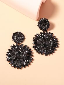 Flower Drop Earrings - Multicolor - View 2