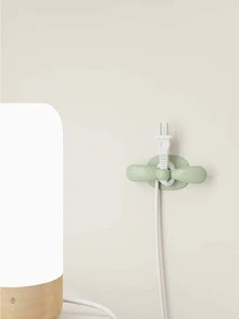 1 pieza Soporte de enchufe montado en la pared - Verde - Ver 2