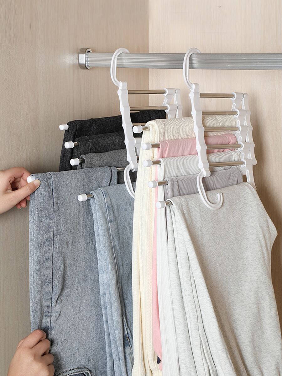 1pc Multifunction Pants Hanger - White - View 1