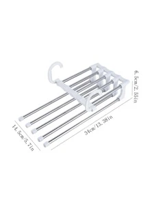 1pc Multifunction Pants Hanger - White - View 5