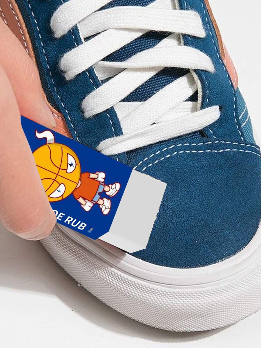 1 cục tẩy làm sạch giày đồ họa hoạt hình - trắng - Xem 1