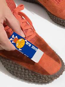 1 cục tẩy làm sạch giày đồ họa hoạt hình - trắng - Xem 2