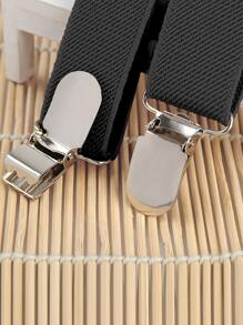 Hombres Cinturón de tirantes unicolor con corbata de lazo - Multicolor - Ver 4