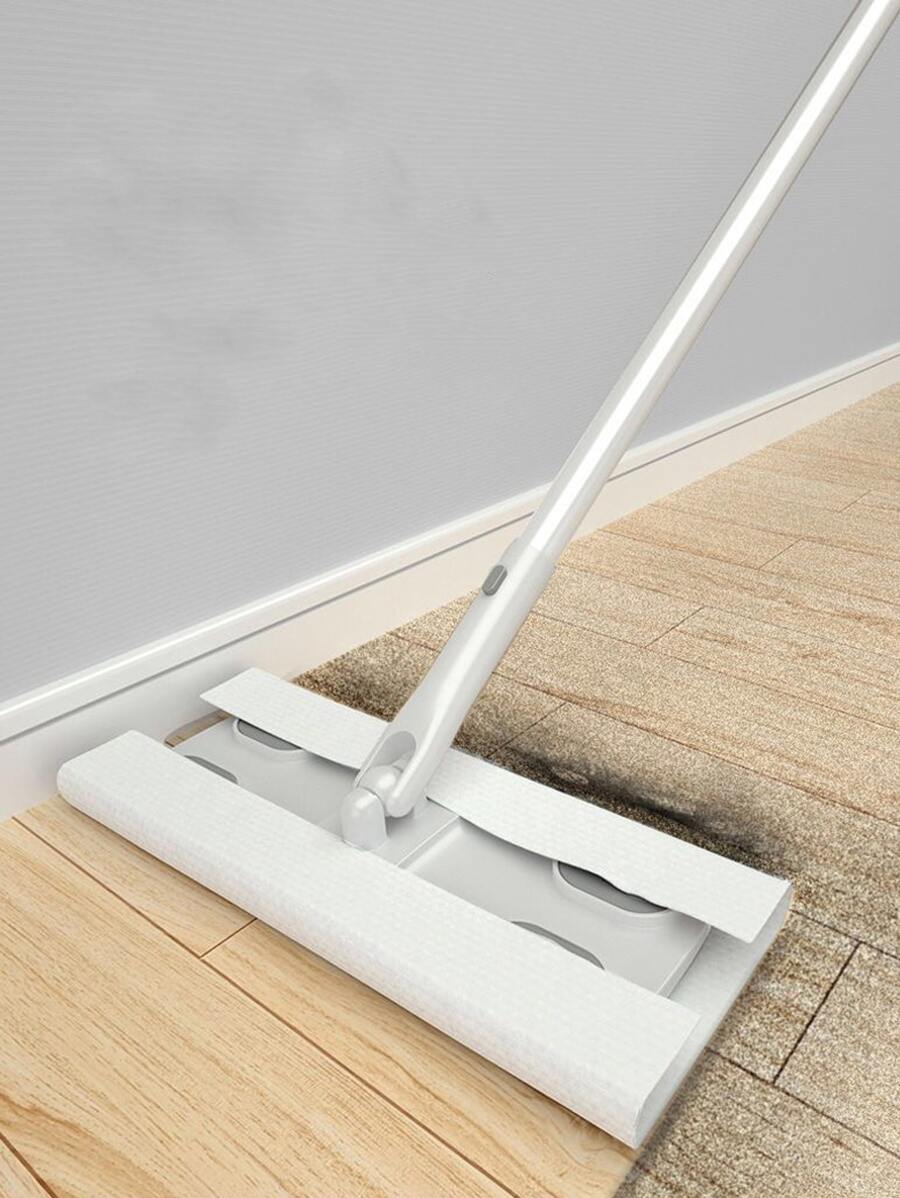30 Chiếc Lau Vải Dùng Một Lần Nạp Lại Khô Quét Pad Nạp Lại Thú Cưng Khăn Lau Cho Cây Lau Sàn Gỗ Cứng Cây Lau Nhà Vải Đổ Lại - trắng - Xem 1