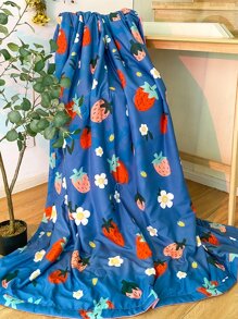 草莓圖案被子 - 彩色 - 查看 2