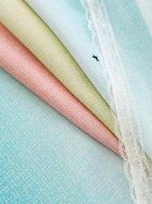 Ombre Bow Decor Single Panel Blackout Curtain - Multicolor - View 3