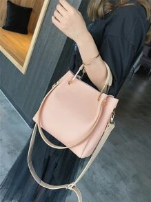 Minimalist Square Bag - Pink - View 2