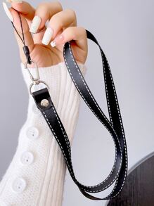 Khâu chi tiết dây buộc điện thoại - màu đen - Xem 1