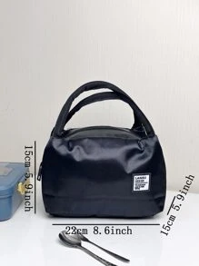 1 pieza Bolsa térmica portátil - Negro - Ver 4