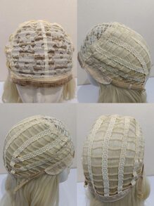 Peluca sintética cosplay largo ondulado - Beis - Ver 7