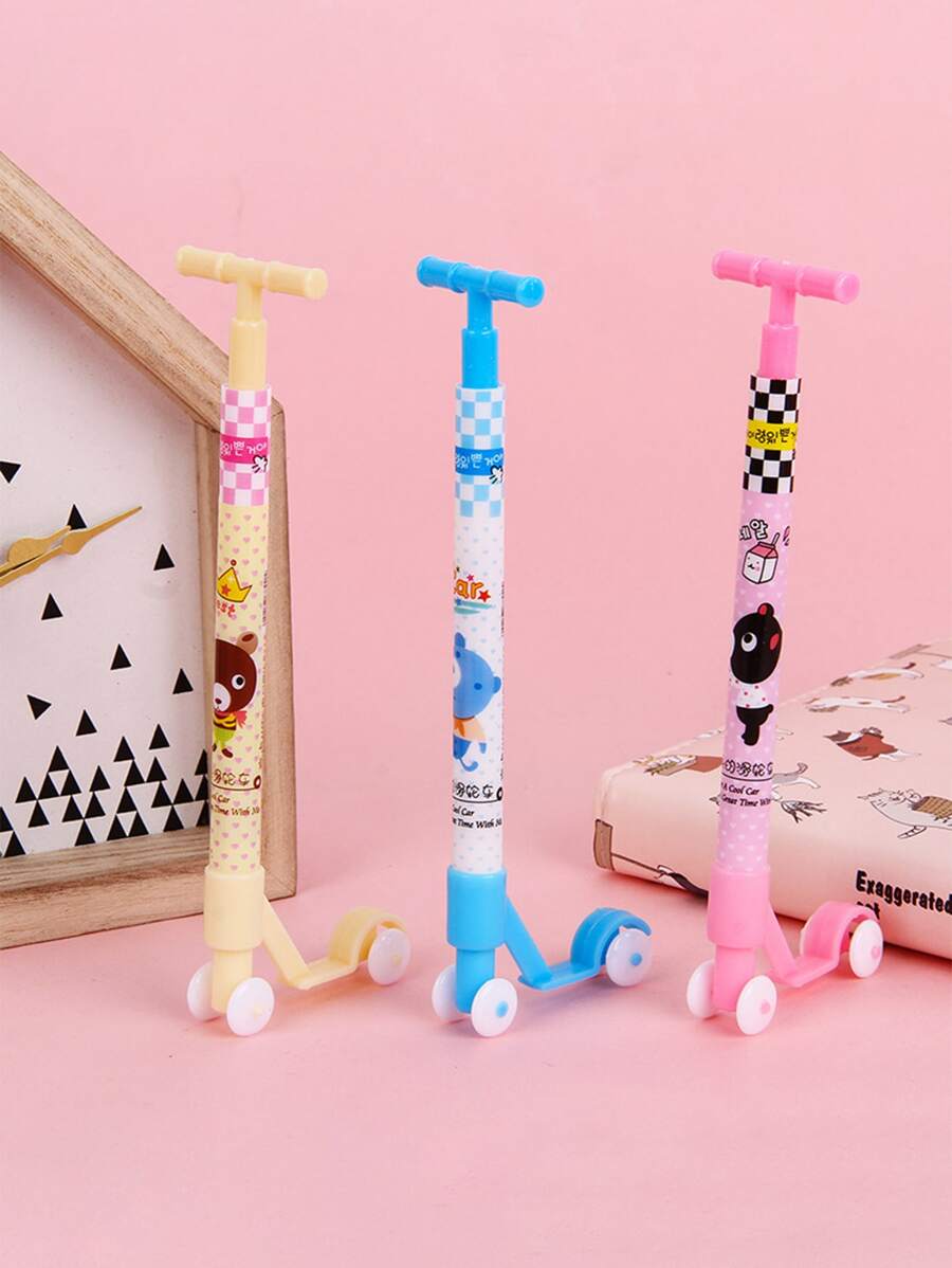 6入組滑板設計圓珠筆 - 彩色 - 查看 1