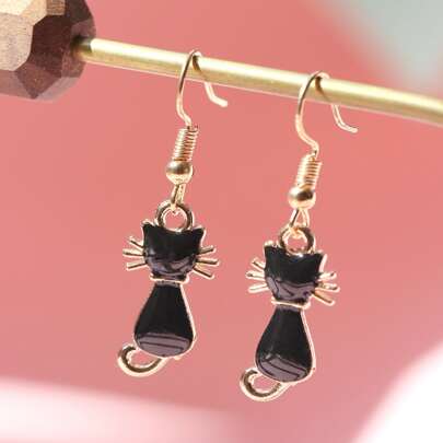 Cat Drop Earrings