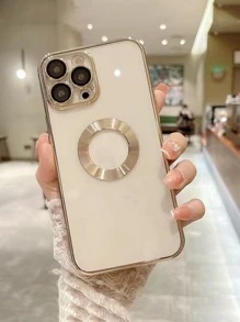 Vỏ điện thoại thiết kế rỗng - Vàng - Xem 1