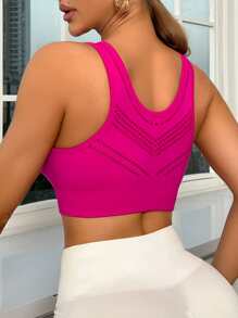 SHEIN Yoga Sxy 中度支撐無縫運動型文胸