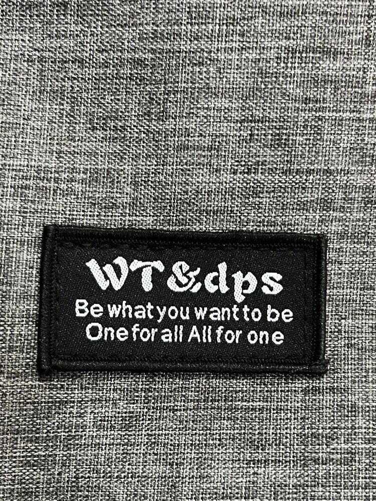 Hombres Bolso de lona con diseño de parche de letra - Gris - Añade 5