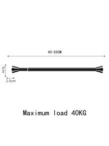 1pc Stainless Steel Closet Wardrobe - Black - View 6