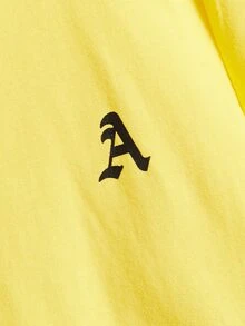 SHEIN Boys Letter Graphic Tee - Yellow - View 4