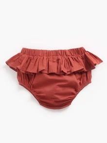 2 Cái/bộ Bé Gái Hình Thú Dễ Thương In Hình Hoạt Hình Áo Tay Ngắn Và Quần Short Tam Giác Bộ Cho Mùa Hè - Nhiều màu - Xem 3