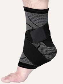 1pc Elastic Heel Protection - Black - View 1