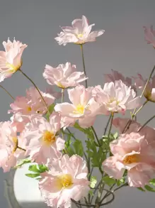 1 件人造花，情人节礼物生日毕业家居装饰返校房间装饰学校用品 - 粉色 - 查看 2