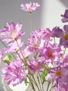 1pc Artificial Flower Bouquet, Valentine Day, Gift Gifts Birthday Graduation - Purple - View 2