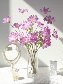 1pc Artificial Flower Bouquet, Valentine Day, Gift Gifts Birthday Graduation - Purple - View 4