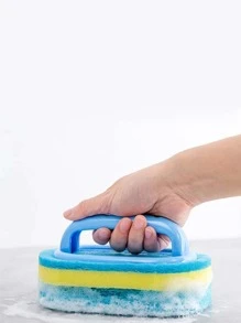 1入組手持浴缸浴缸海綿廚房清潔刷